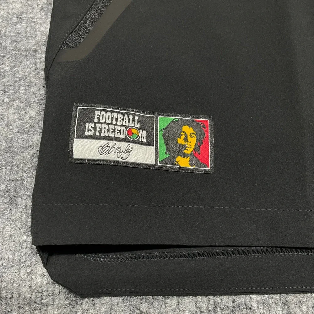 Jamaica Jacket Mens XL Black Bob Marley Football is Freedom Adidas Windbreaker